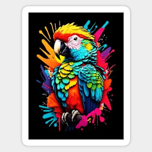 Colorful Parrot Magnet